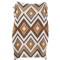 KTE Cheap Price Fluffy Cozy Bohemian Geometry 100% Polyester Knitted Throw Blanket for All Season