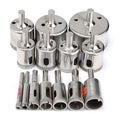 15pcs Diamond Coated Drill Bits Set 6mm-50mm Hole Saw for Tile Marble Glass Ceramic