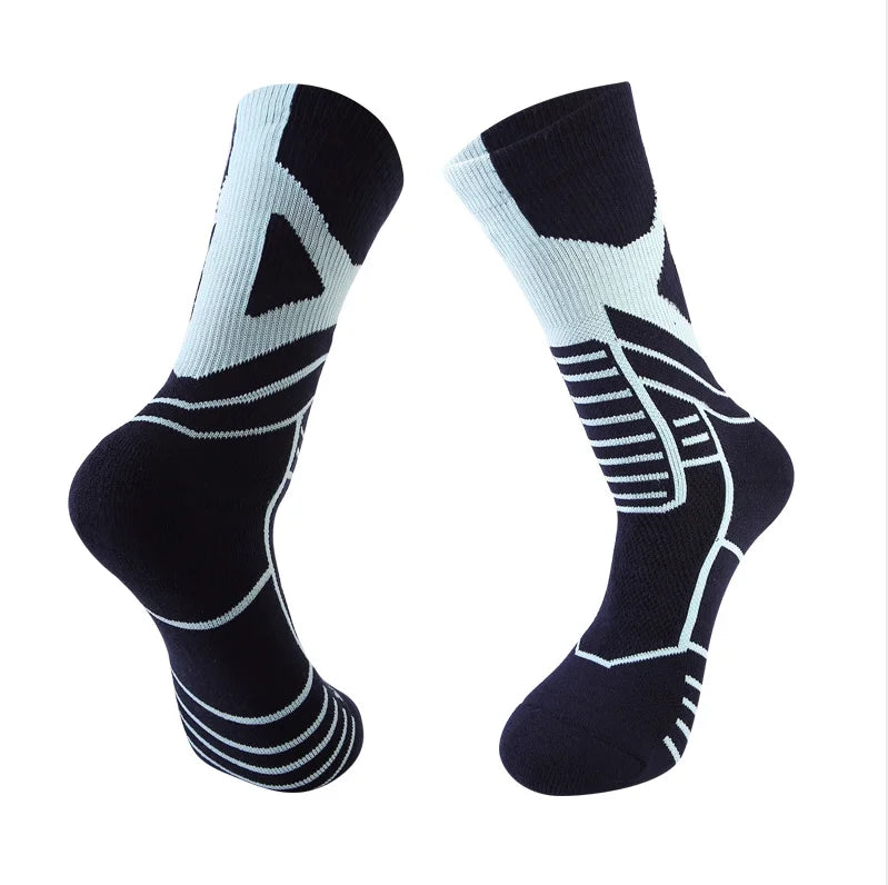 Men's Long Winter Soccer Football Sport Socks Custom Logo Knitted Athletic Socks for Youth Good Price