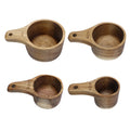 Wood Measuring Cups Kitchen Measuring Tools Biodegradable Measuring Scoop