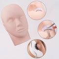 Pinky leem Silicone Flat Model Heads Extensions Makeup Tools Practice Lash Rubber Eyelash Extension Training Mannequin Head