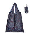 Customizable 190T Polyester Tote Reusable Eco-Friendly Folding Grocery Shopping Bags Printed Cartoon Pattern Personalized