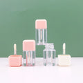 4ml Small Cute square Lip Gloss Tube Empty Bottle with Applicator Wand