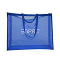 Custom Eco-Friendly Nylon Mesh Letter Large Capacity Tote Bag for Women Customized Color Logo Shopping Gift Beach Summer Use