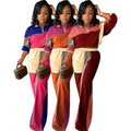 2025 Spring New Casual Suit for Women Bump Color Long Sleeve Bodycon Trousers Two Piece Set Women Outfit