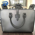 Man Portable Laptop Business Accessory Suitcase Leather Carbon Fiber Briefcase