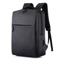 Simple Fashion Large Capacity Laptop Backpack Lightweight Waterproof Multifunctional USB Travel Polyester Oxford Zipper Letter