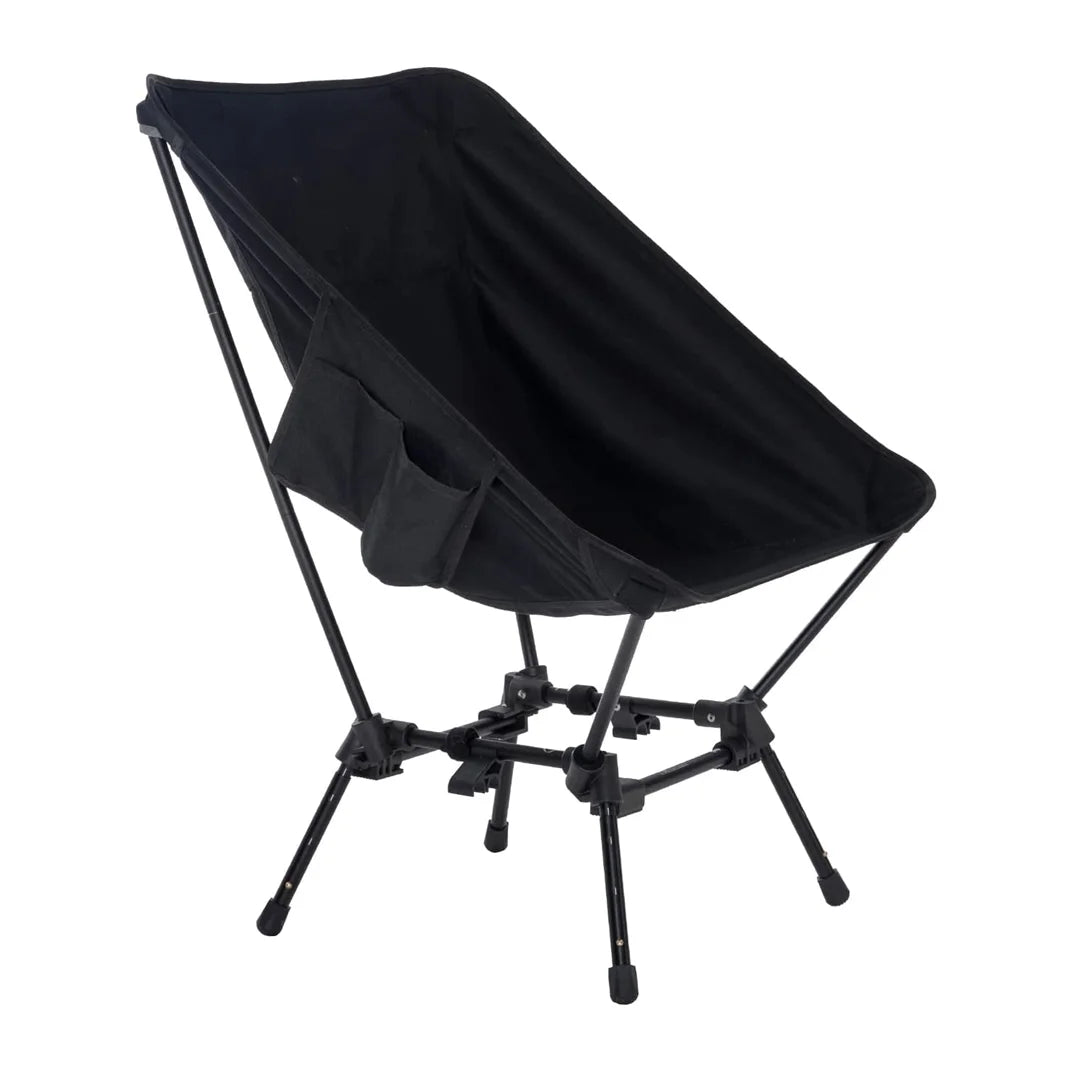 WOQI Compact Folding Director Chair Portable Camping Chair with Side Table Camping Chair