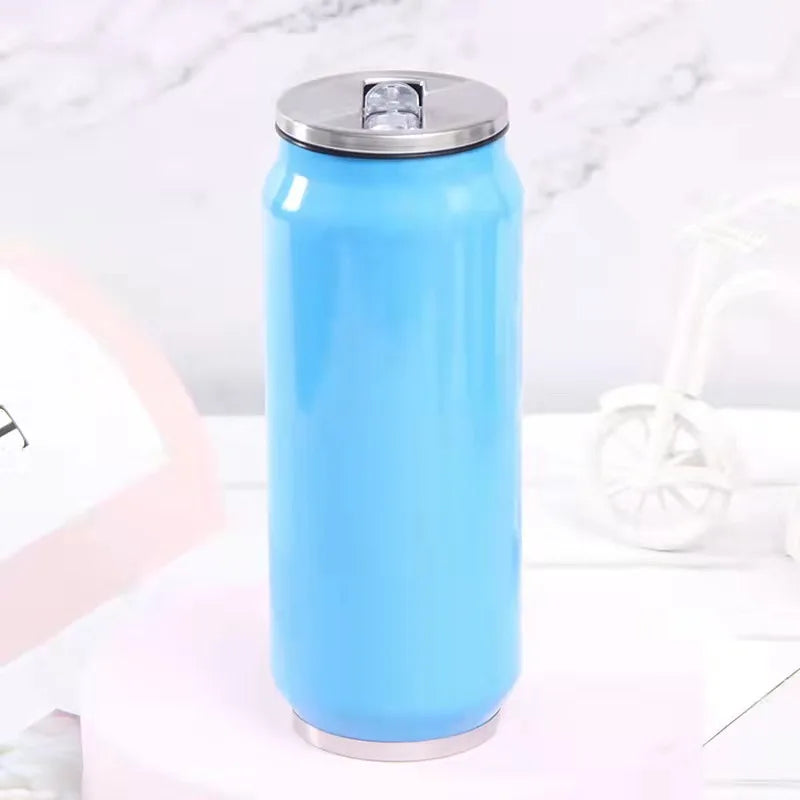 FX Factory Eco-Friendly 350ml 500ml Sublimation Blanks Stainless Steel Cola Can Shape Double Wall Leak-Proof 12-24 Hours Tumbler