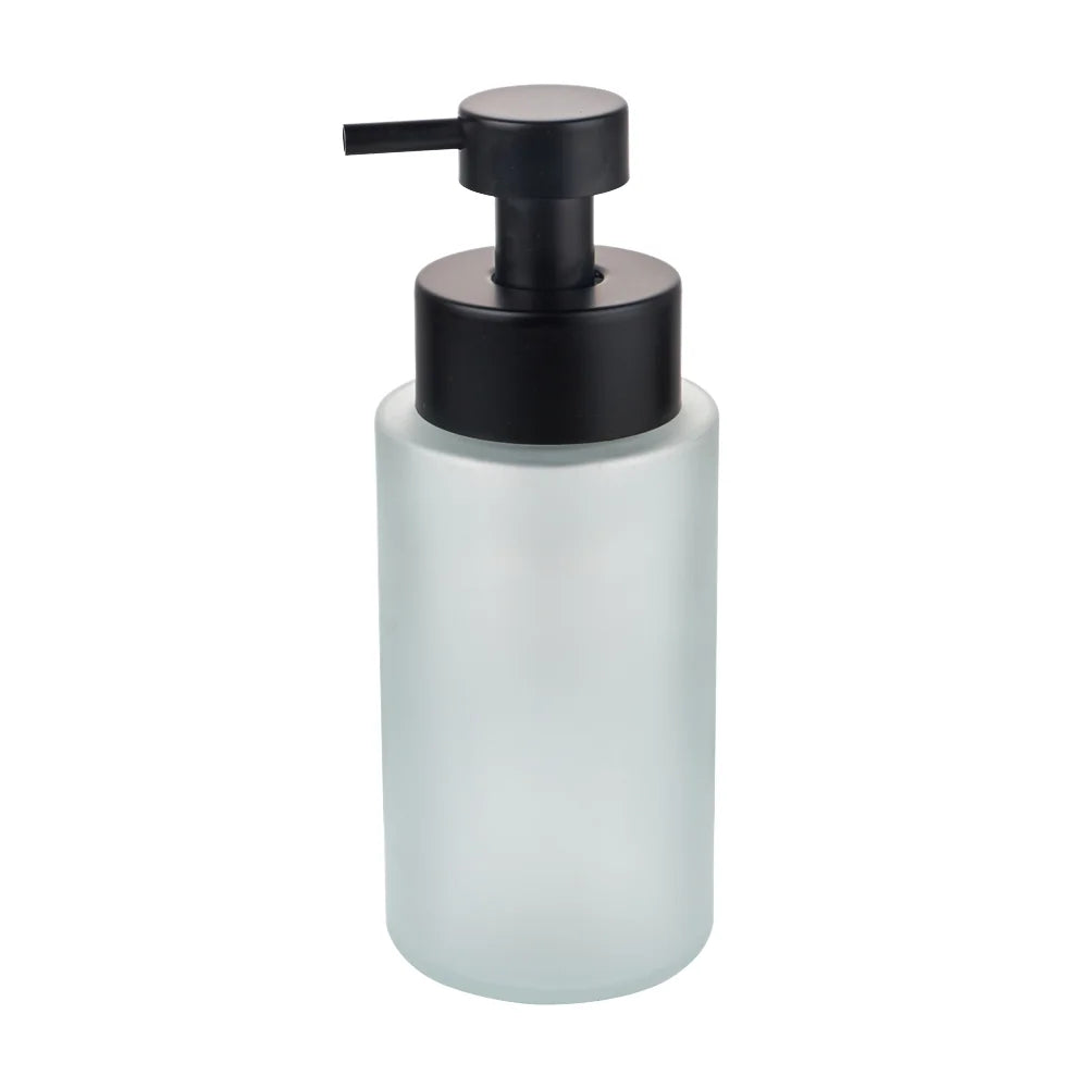 Zinc-Alloyed & Glass Wall Mounted Manual Pump Dispenser for Soap/Shampoo Durable Foam Liquid Type for Hotels and Bathrooms
