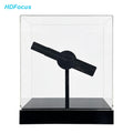 Rechargeable Mini Table Type Hologram Gift Advertising Display Equipment 3D Holographic Projector LED Fan for Toy and Gift Shops