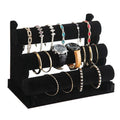 Pvc Flannel 3 Layers Detachable Watch Jewelry Display Rack Bracelet Holders Jewelry Holder Stand