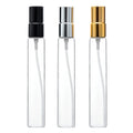 MUB Mini 2ml 3ml 5ml 10ml Clear Glass Refillable Perfume Bottles with Aluminum Cover