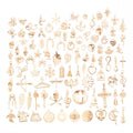 Mixed Random 50-200 KC Series Alloy Jewelry Accessories DIY Necklace Bracelet Pendant