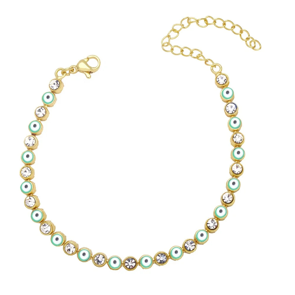 Hot Selling Eye Bracelet Women's Ins Fashion Zircon Dripping Eye Bracelet