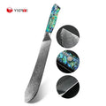 Chef Kitchen Tool Ultra Sharp Full Tang Slicing Carving Slaughter Knife 67 Layers VG 10 Damascus Steel Carbon Steel Blade Resin