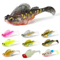 LETOYO Soft Lure Fishing Pike Lure Bass Deep Running Paddle Tail Lead Jig Leurre Swimbait Dark Sleeper Jumping Fish Lure