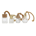 Mini 10ml Hanging Flat Bottomed Square Perfume Cube Diffuser Bottle with Plastic Stopper for Liquid Soap