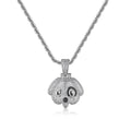 JINSE Wholesale Price Pendant Necklace Sterling Silver Jewelry Hiphop Pendant Necklace