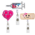 65cm Felt ID Badge Holder With Retractable Plastic Nurse Badge Reel Medical  I d Badge Reels With Alligator Clip