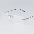 Pure Titanium Rimless Glasses Frames Myopia Optical Frame Ultra-light Titanium Frameless Eyeglasses Frame