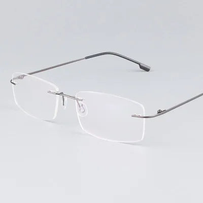 Pure Titanium Rimless Glasses Frames Myopia Optical Frame Ultra-light Titanium Frameless Eyeglasses Frame