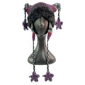 Cute Handmade Warm Hat Knitted Hat With Cat Ears Tassels Stars Winter Warm Earflaps Cap Crochet Devil Horn Beanie Hat