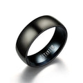 G207 Wholesale Fashion Custom Jewelry Blanks Stainless Steel Black Mens Ring