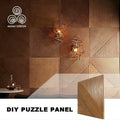 MUMU 3D Fashionable Eco Sense of Design Fluted Luxury Design Living Room Pattern Real Wood Wall Panel