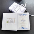 Book-shaped Drawer Wedding Acrylic Invitation Cards with RSVP Cards and Drawer Envelope