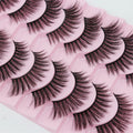 Abestyou 3d Anime10pair pink case Faux Cils Naturels Vegan Curl Strip Lashes Sztuczne Rzesy Ipek Kirpik Bulk Eyelashes Wholesale