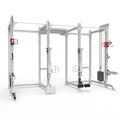 Multi Function Heavy Duty Steel Tube Q235 Commercial Use Power Rack Weight Cage Squat Rack Smith Machine Lat Pull-down Pulley