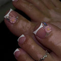 12 Different Sizes French Toes Nail Patch False Nails Foot Toe Press on Nails for Lady Daily Bride