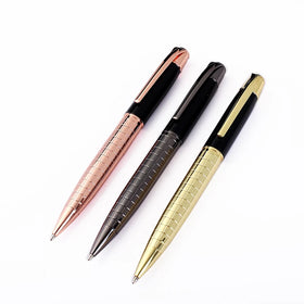 New Launched Simplicity Design Ball Point Pen Multiple Color Luxury Metal Brass Twist Ballpoint Pen