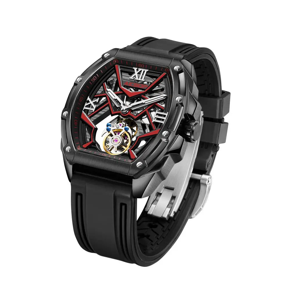 Aesop Watch Personality Retro Style Sturdy Tourbillon Mechanical Watch Luminous Men's Skeleton Tourbillon Mechanical Watch