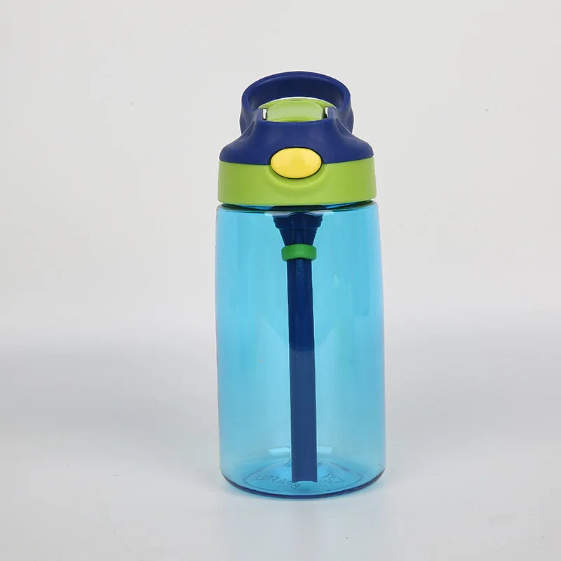 Customized Kids Drinking Bottle 480ml BPA Free Colorful Plastic Water Bottle for School Custom Logo Cute Children' Sport Bottles