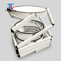 TianLang Twist Tower Pop up Counter Acrylic Display Showcase with LED Light 50cm*206cm Model TL-PLF-120
