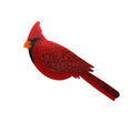 BHS061BH1018 Custom Women's in Stock Christmas Cardinal Bird Laser Cut Acrylic Women Safety Brooch Jewelry