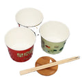 Microwaveable White Paper Bowl Custom Kraft Ramen Paper Bowl with Lids