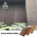 MUMU Exterior Interior TV Siding Wall Covering Decorative Panels Thermowood Poplar Wood Look Cladding Wallboard