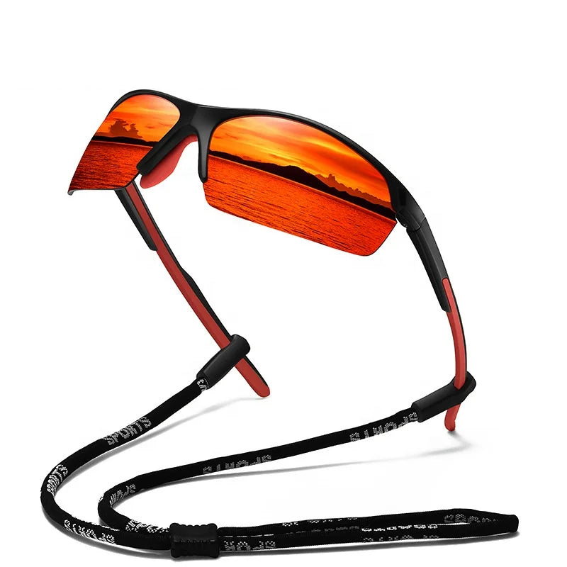Sunray Hot Selling Men's Sunglasses Durable Vintage Driving Fishing Sports Frames in Yellow Red Blue with UV400 Lenses