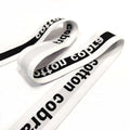 25mm Lettering Custom Jacquard  Wide Rubber Elastic Band for Shoes  Clothing