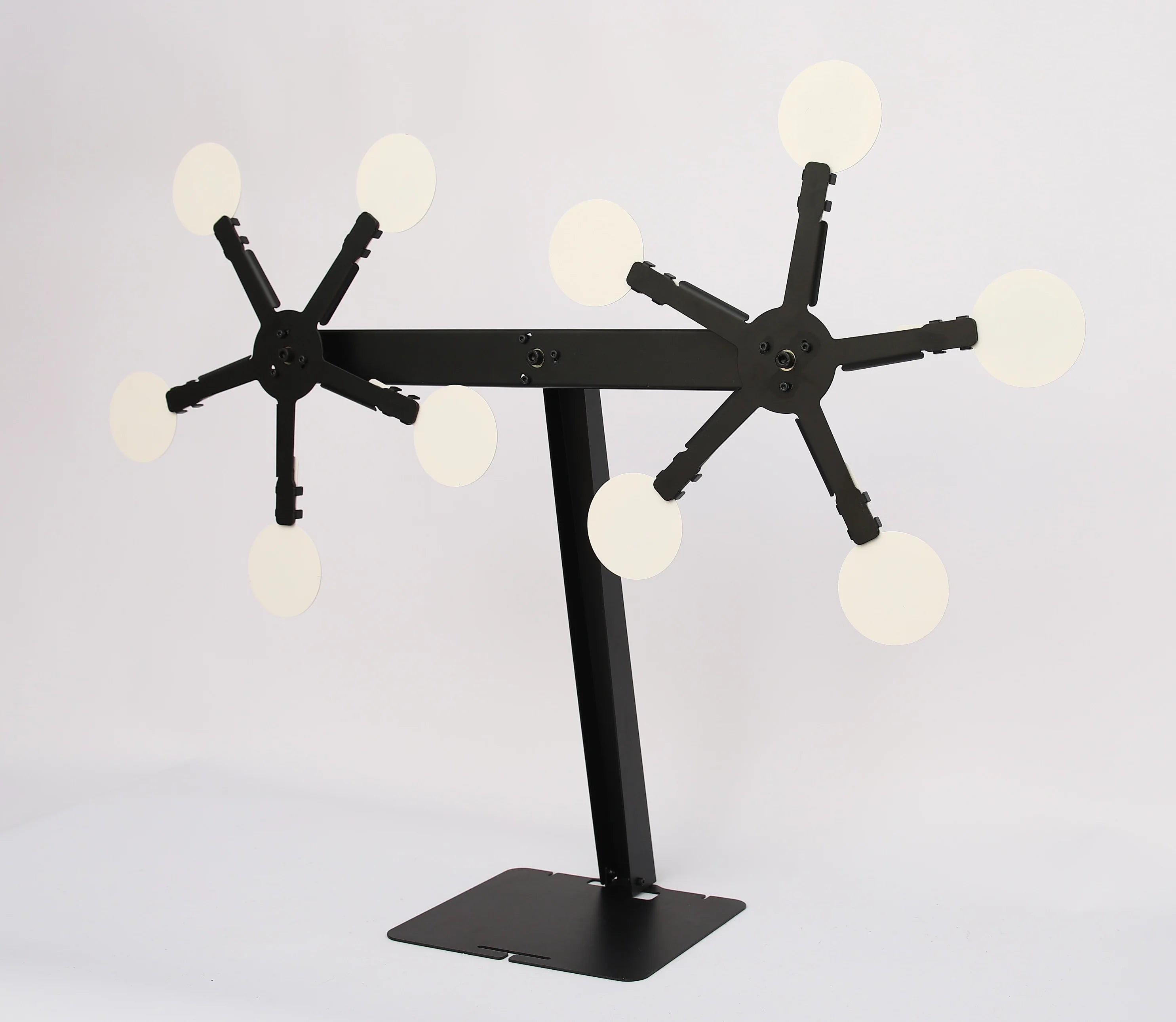 2 Rotating Ferris Wheels Over Metal BB Pellet Target Steel Shooting Target