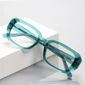 3154 square Eyewear Vintage TR90+CP Custom logo Computer Anti Blue Light Eyeglasses Frames for Women 2025