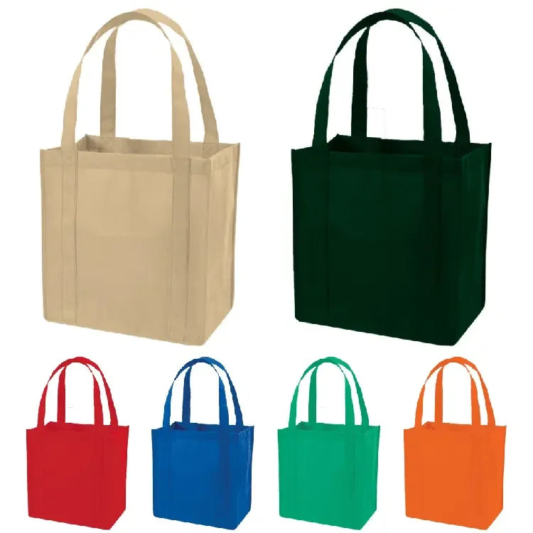 Custom Printed Custom Color Custom Size Reusable Eco-Friendly Recyclable Polypropylene PP Non-Woven Shoulder Closure Handled Bag