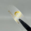 Self Adhesive Customized Waterproof Vinyl Printing Clear Gold Foil Stickers for Candle & Craft Use Transparent Logo Labels