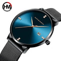 Hannah Martin Watch 901 Hot Sale Men Stainless Steel Business Waterproof New Quartz Wristwatches Calendar Clock Reloj Hombre