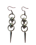Punk Style Skull Drop Earrings Unique Grunge Earrings for Women Gothic Cool Earring Jewelry