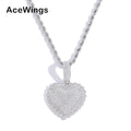 SP010 925 Sterling Silver Pendant Men and Women Heart Pendant&Necklace Party Gift