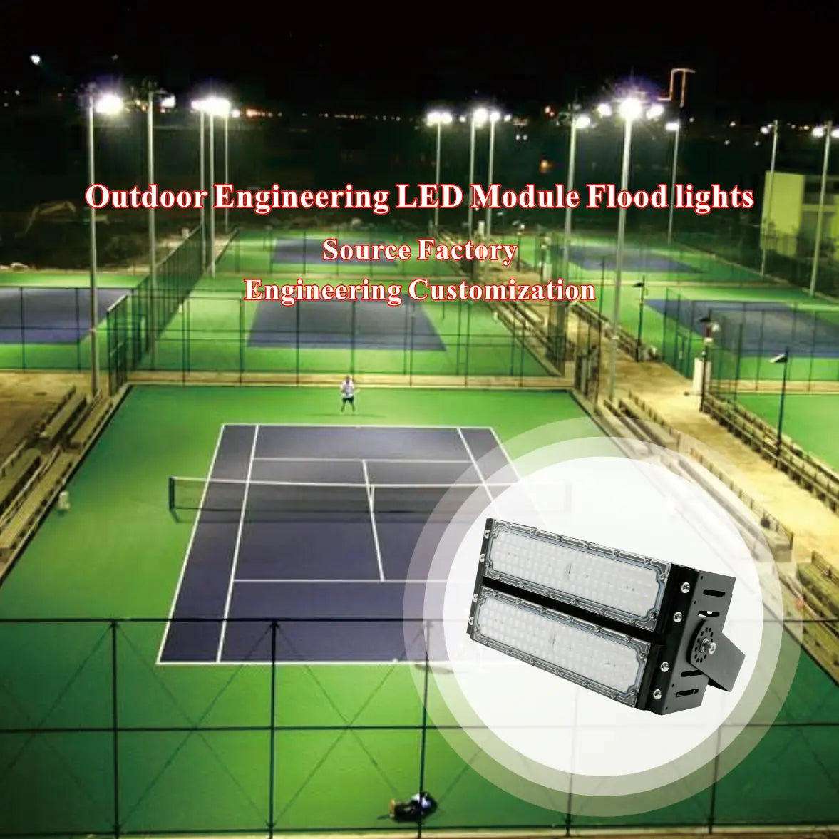 Factory High Power Remote Control Watts Waterproof 100W 200W 300W Led Light Football Sports Outdoor RGBW Led Flood Lights